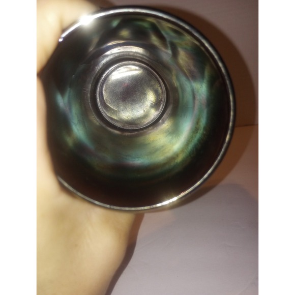 Vintage Dugan Amethyst Carnival Glass Peacock At The Fountain‎ Tumbler - Picture 3 of 5